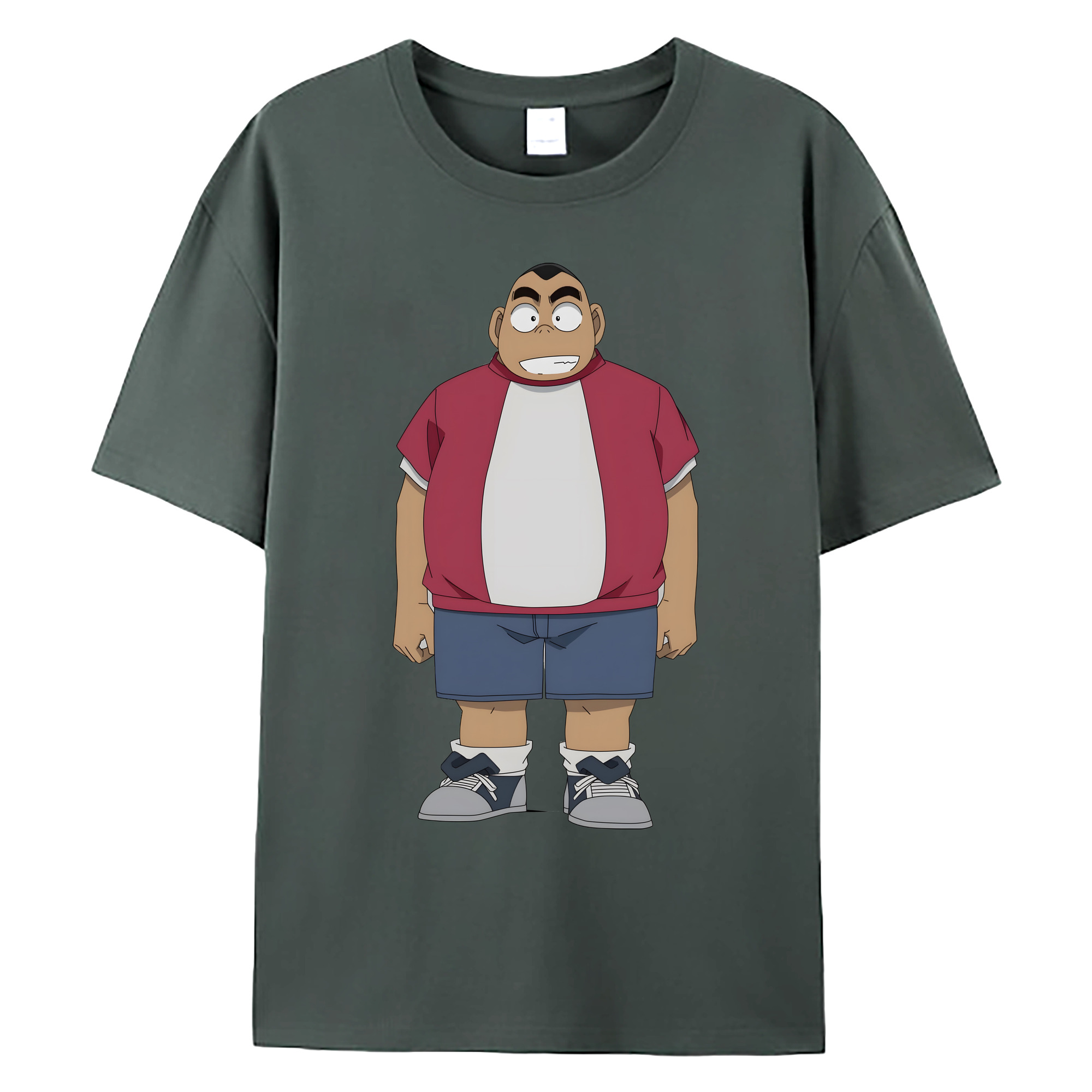 （画像用） 名探偵コナン 小嶋 元太 こじま げんた Detective Conan Kojima Genta 綿100％ メンズ半袖Tシャツ｜肌触りやわらか＆通気性